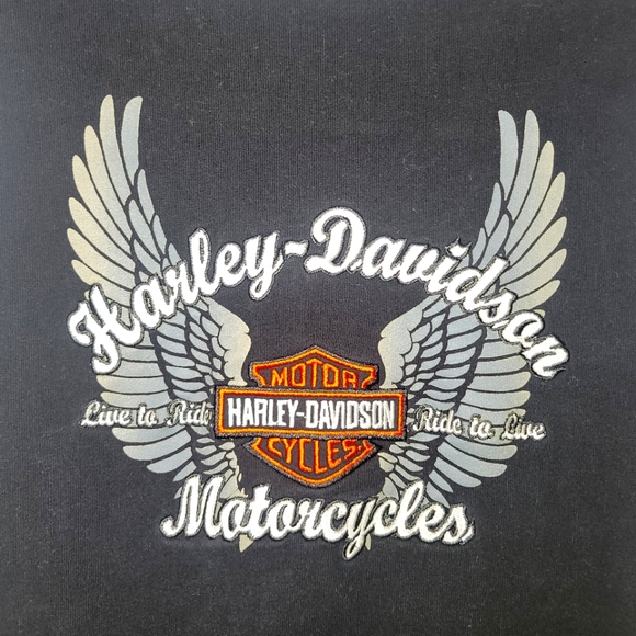 Harley-Davidson Ladies Zip Up Hooded Sweatshirt - Picture 6 of 6